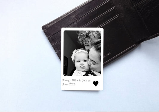 Photo wallet card With Custom Message